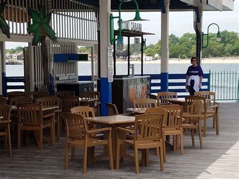 The Pier Restaurant Tiki Bar .